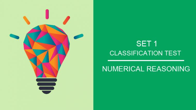 numerical reasoning - classification odd man out set 1