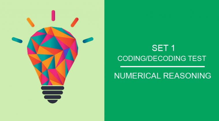 numerical reasoning - coding decoding test set 1