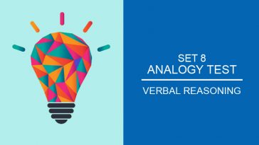 verbal reasoning - Analogy test Set 8