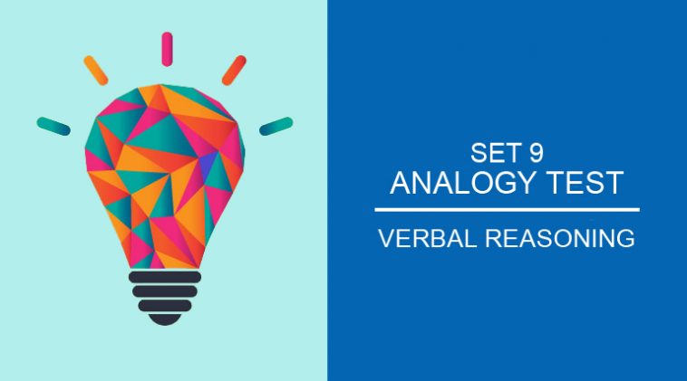 verbal reasoning - Analogy test Set 9