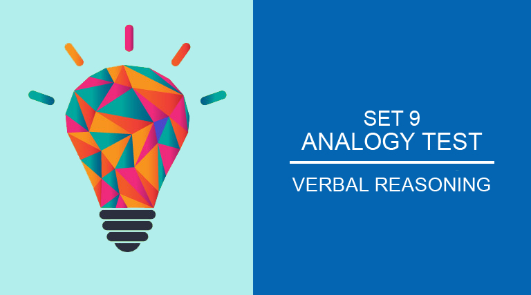 verbal reasoning - Analogy test Set 9