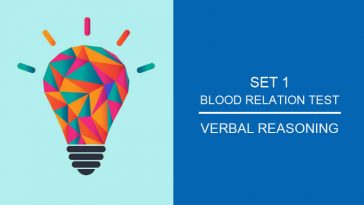 verbal reasoning - blood relation test Set 1