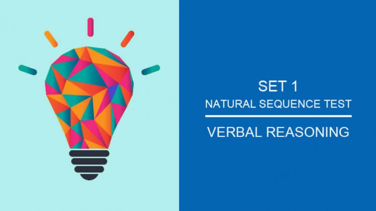 verbal reasoning - natural sequencet Test 1
