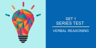 verbal reasoning - series Test 1